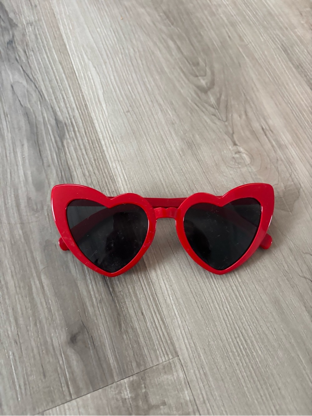 Red Heart-Shaped Sunglasses